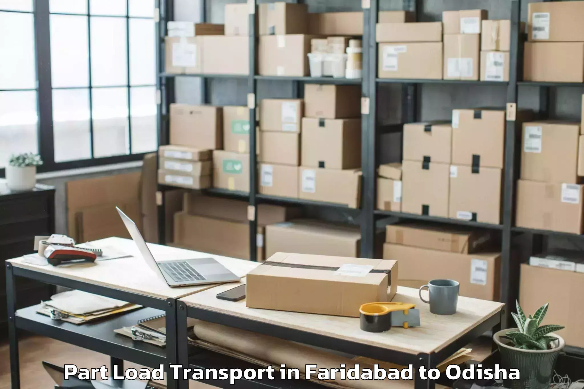 Professional Faridabad to Hirakud Part Load Transport